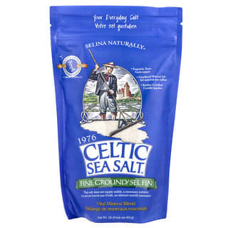 Celtic Sea Salt, Molido fino, mezcla mineral vital, 1 lb (454 g)