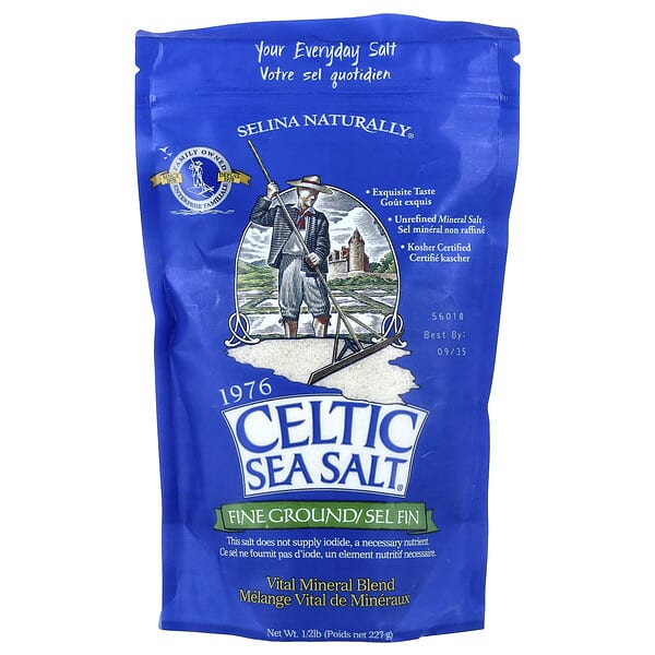 Celtic Sea Salt, 細磨，重要礦物混合物，0.5 磅（227 克）