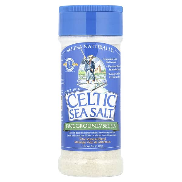 Celtic Sea Salt, 礦物質精海鹽罐裝，8盎司（227克）