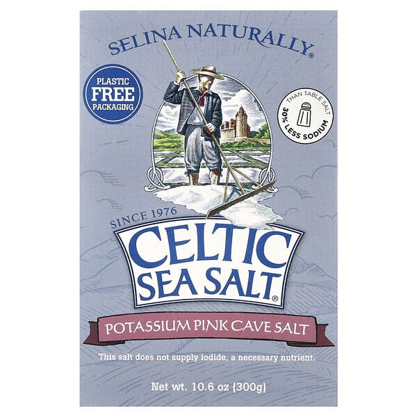 Celtic Sea Salt, 富鉀粉洞穴鹽，10.6 盎司（300 克）