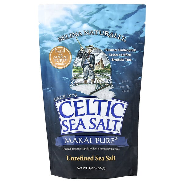 Celtic Sea Salt, Makai Pure，未精製海鹽，0.5 磅（227 克）