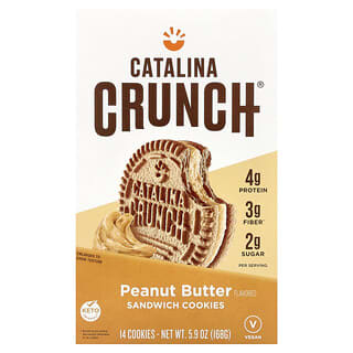 Catalina Crunch, Sandwich Cookies, Peanut Butter, 14 Cookies, 5.9 oz (168 g)