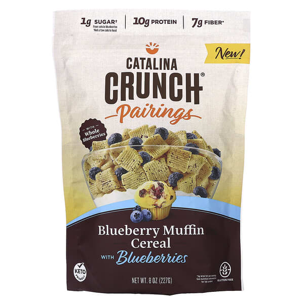 Catalina Crunch, Pairings, Blueberry Muffin Cereal With Blueberries, 8