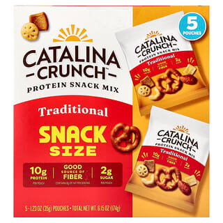 Catalina Crunch, протеїнова снекова суміш, традиційна, 5 пакетиків по 35 г (1,23 унції)