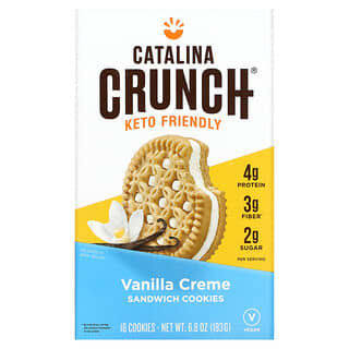 Catalina Crunch, Keto Sandwich Cookies, Crème à la vanille, 16 biscuits, 193 g