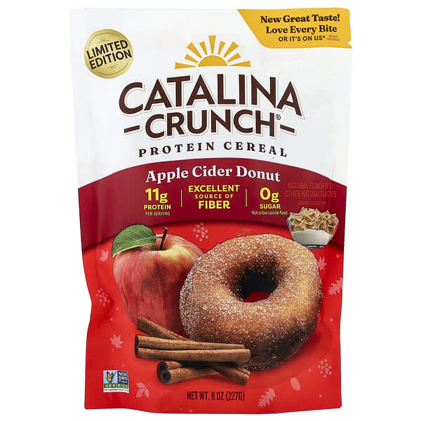 Catalina Crunch, Protein Cereal, Apple Cider Donut, 8 oz (227 g)