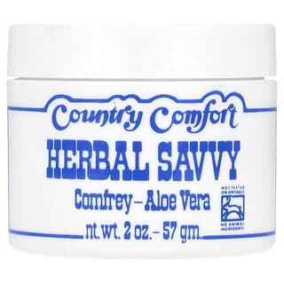 كونتري كومفورت‏, Herbal Savvy، الشاغة المخزنية والصبار الشائع، 2 أونصة (57 جم)