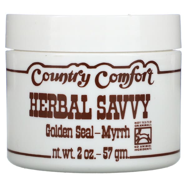 كونتري كومفورت‏, Herbal Savvy،عشبة خاتم الذهب ونبات المر، أونصتان (57 جم)