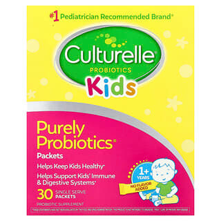 Culturelle, Børn, Purely Probiotics, 1+ år, uden smag, 23 mg, 30 portionspakker