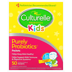 Culturelle, Kids, чистые пробиотики, от 1 года, без ароматизаторов, 50 порционных пакетиков