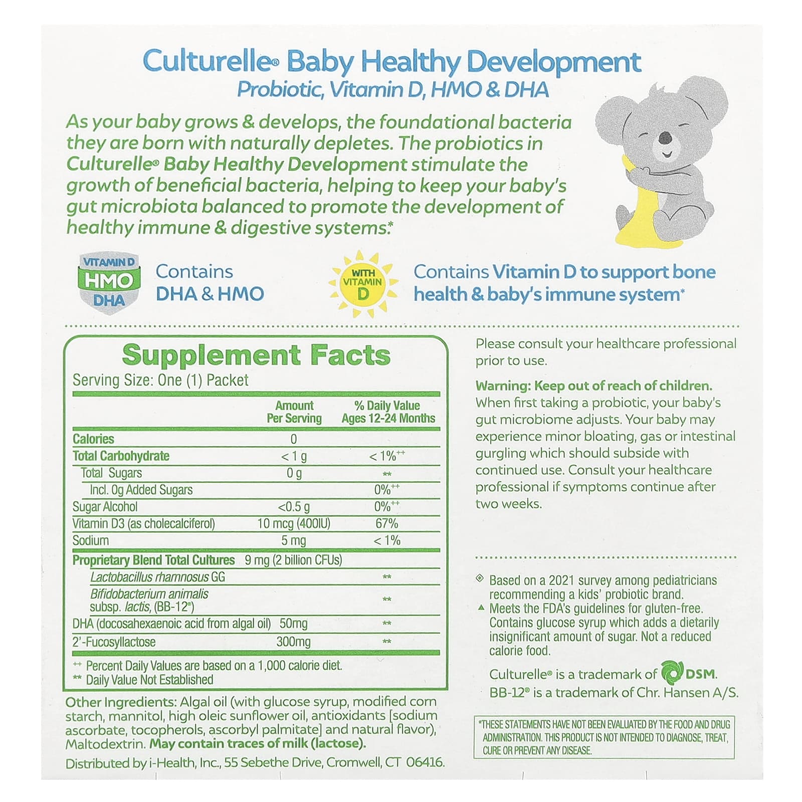 Culturelle, Probiotics, Baby, Healthy Development, Probiotic, Vitamin D
