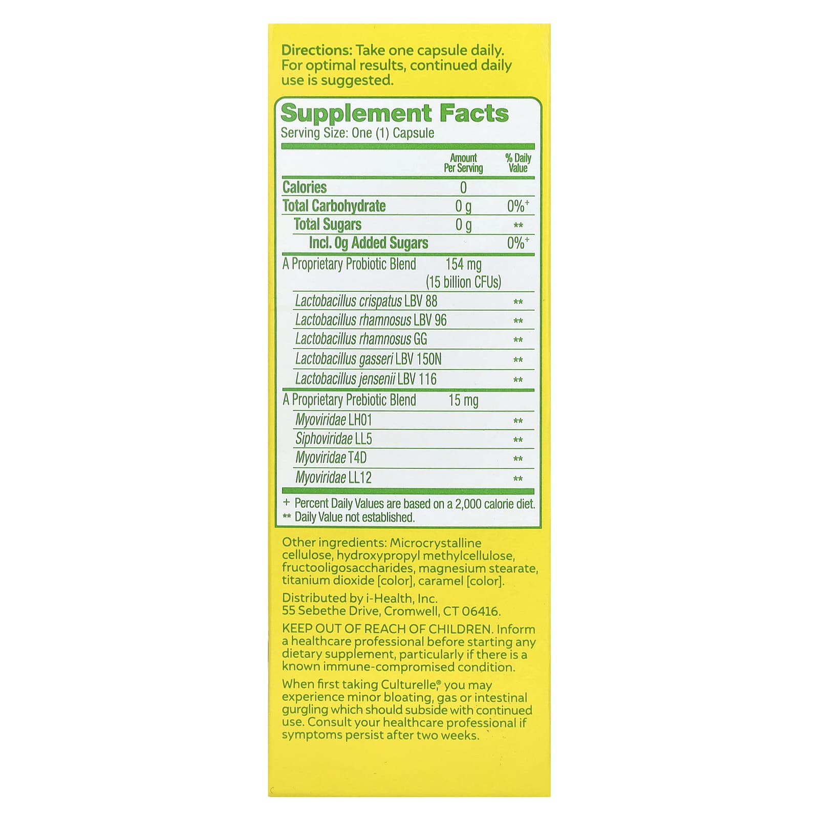 Culturelle, Probiotics, Women's 4 in 1 Protection, 30 Once Daily