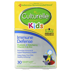 Culturelle, 子ども用、プロバイオティクス、 Immune Defenseミックスベリー味、チュアブルタブレット30粒