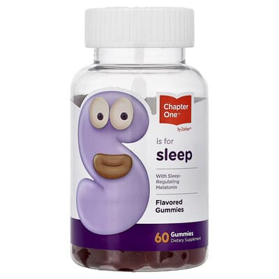Chapter One, Sleep, Melatonin Gummies, Flavored, 60 Gummies (2.5 mg each gummy)