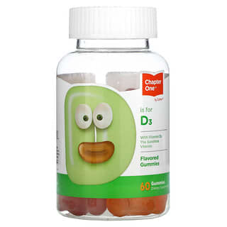 Chapter One, Vitamin D3, Flavored, 60 Gummies