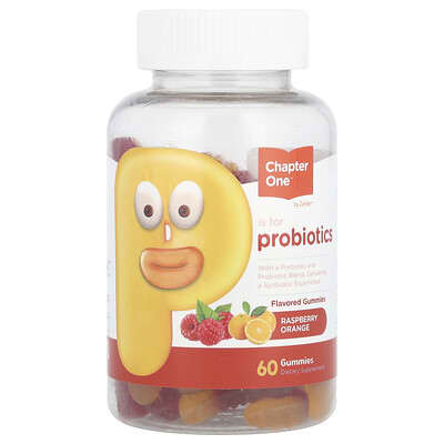 Chapter One, Probiotic Gummies, Raspberry Orange, 60 Gummies (500 mg each gummy)