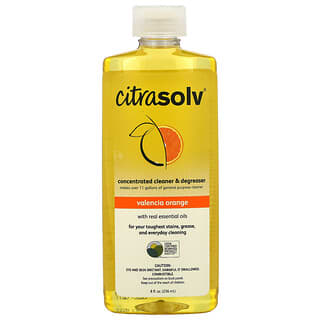 Citra Solv, 濃縮清潔劑和脫脂劑，瓦倫西亞橙香，8 液量盎司（236 毫升）