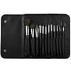 12 Piece Brush Set with Carrying Case, 12 Cosmetic Brushes