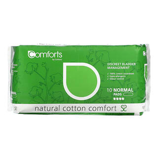 Cottons, Natural Cotton Comfort, Normal, 10 Pads