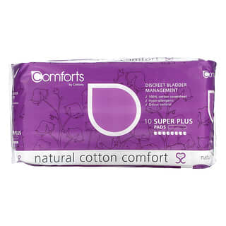 Cottons, Confort de algodón natural, Super Plus`` 10 almohadillas