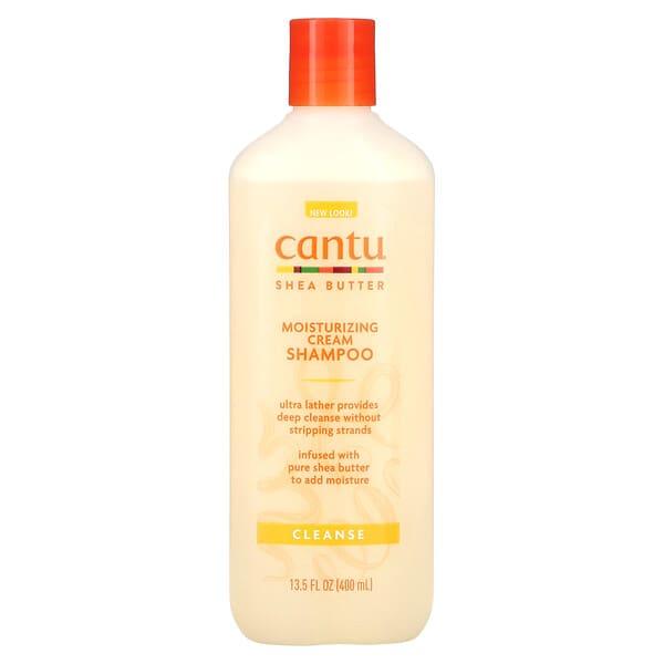 Cantu‏, חמאת שיאה, שמפו עם קרם לחות, 400 מ"ל (13.5 אונקיות נוזל)