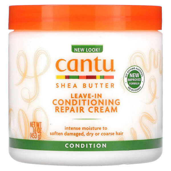 Cantu, シアバター 洗い流さないコンディショニング リペアクリーム 453g（16オンス）