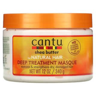 Cantu, Manteca de karité para cabello natural, Mascarilla de tratamiento profundo, 340 g (12 oz)