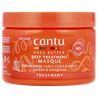 Cantu, Beurre de karité pour cheveux naturels, Masque de traitement en profondeur, 340 g