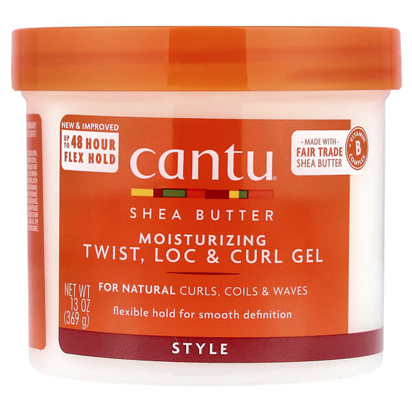 Cantu, 시어버터, 보습 트위스트 & 락 젤, 370g(13oz)