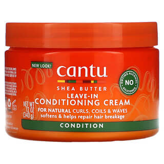 Cantu, Shea Butter, Leave-In Conditioning Cream, For Natural Curls, Coils & Waves, 12 oz (340 g)
