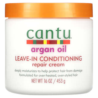 Cantu, Argan Oil, Несмываемый восстанавливающий крем-кондиционер, 16 унций (453 г)