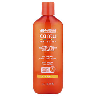 Cantu, Shea Butter, Sulfate-Free Cleansing Cream Shampoo, For Natural Curls, Coils & Waves, 13.5 fl oz (400 ml)