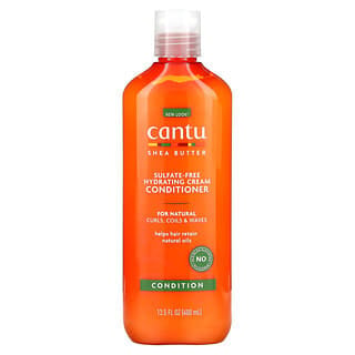 Cantu, Shea Butter Sulfate-Free Hydrating Cream Conditioner, For Natural Curls, Coils & Waves, 13.5 fl oz (400 ml)