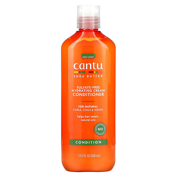 Cantu, カラーリングしていない髪用シアバター 硫酸塩フリー 保湿クリームコンディショナー 400ml（13.5液量オンス）