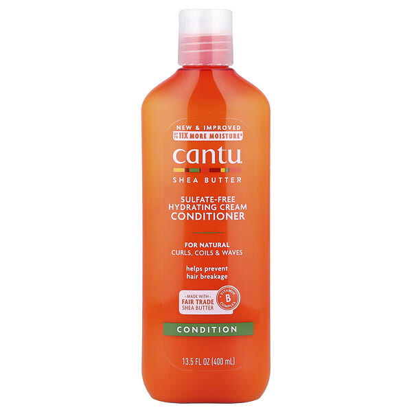 Cantu, 자연스러운 모발용 시어버터, 황산염 무함유 하이드레이팅 크림 컨디셔너, 400ml(13.5fl oz)