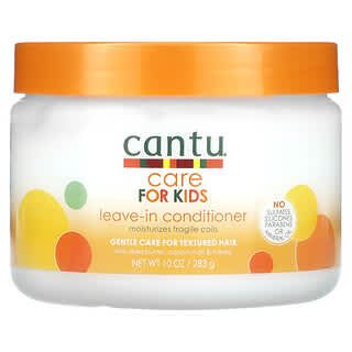 Cantu, Care for Kids, Acondicionador sin enjuague, Cuidado suave para cabello con textura, 283 g (10 oz)