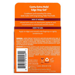 Cantu, Shea Butter, Extra Hold Edge Stay Gel, 2.25 oz (64 g)