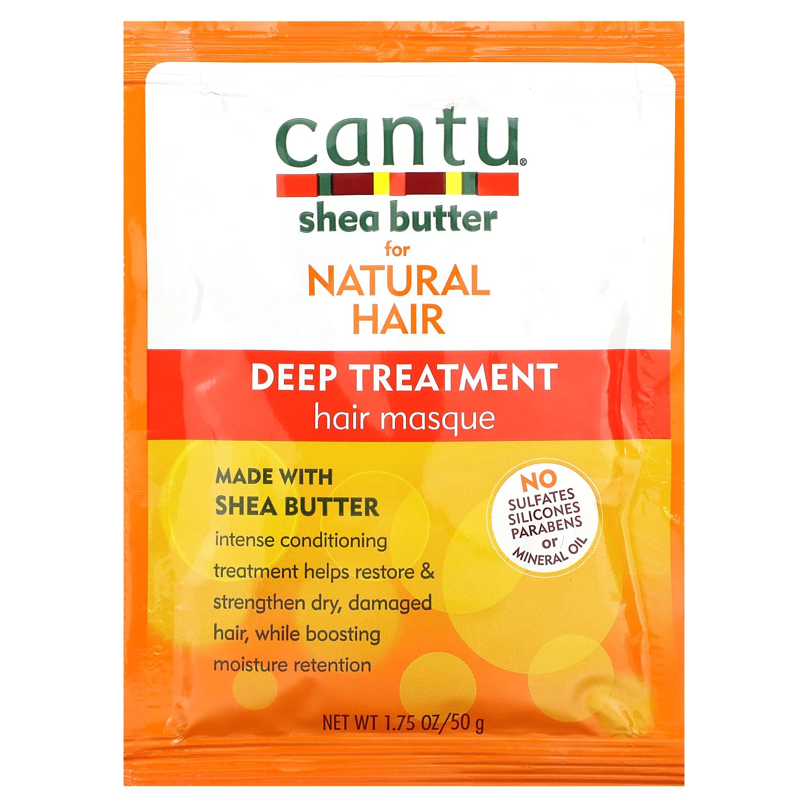 Cantu, Shea Butter for Natural Hair, Deep Treatment Hair Masque,  oz  (50 g)