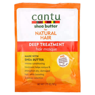 Cantu, 天然秀发用乳木果油，深层护理发膜，1.75 盎司（50 克）