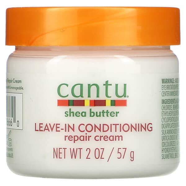 Cantu‏, חמאת שיאה, קרם משקם ומרכך ללא שטיפה, 57 גרם (2 אונקיות)