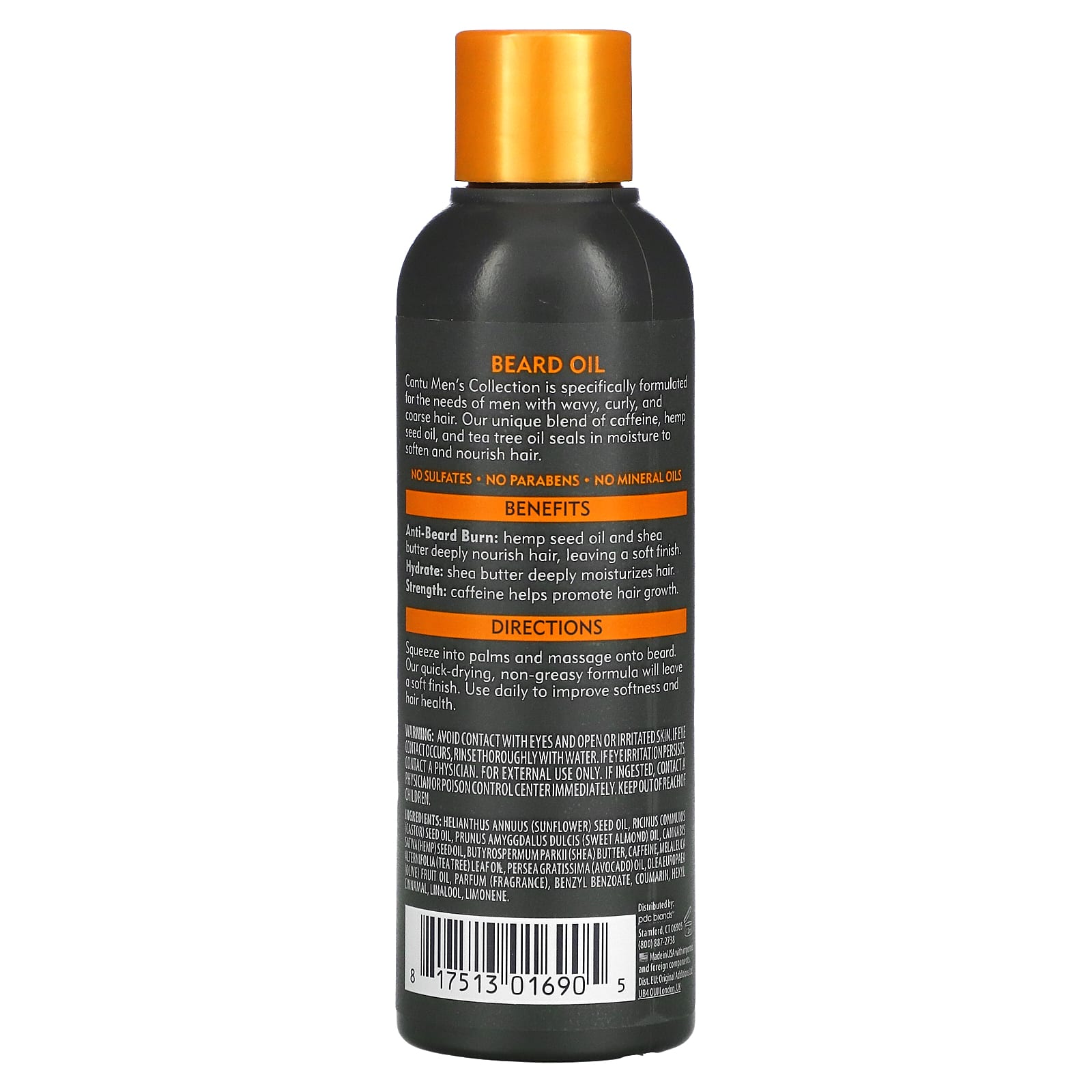 Cantu, Men's Collection, Shea Butter Beard Oil, 3.4 fl oz (100 ml)