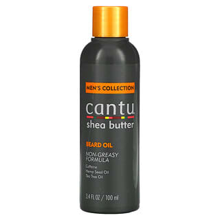 Cantu, 男士系列，乳木果油胡須油，3.4 液量盎司（100 毫升）