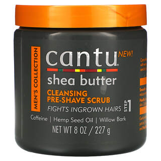 Cantu, Men's Collection, Shea Butter Cleansing Pre-Shave Scrub, 8 oz (227 g)