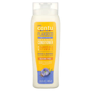 Cantu, Flaxseed Smoothing Leave-In or Rinse-Out Conditioner, 13.5 fl oz (400 ml)