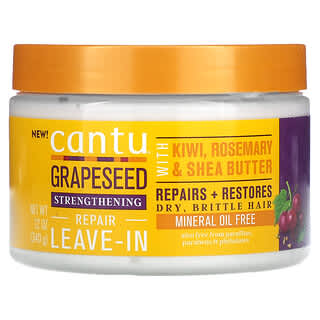 Cantu, Grapeseed Strengthening Repair Leave-In, trockenes, brüchiges Haar, 340 g (12 oz.)