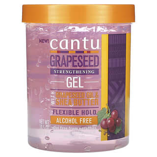 Cantu, Grapeseed Strengthening Gel, Flexible Hold, Alcohol Free, 18.5 oz (524 g)