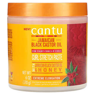 Cantu, Huile de ricin noire jamaïcaine, Curl Stretch Paste, 170 g