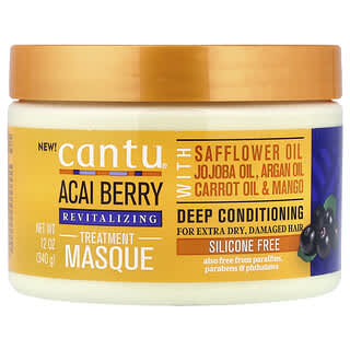 Cantu, Revitalizing Treatment Masque, Acai Berry, 12 oz (340 g)