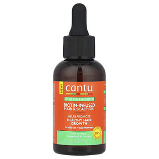 Cantu, Aceite fortalecedor para el cabello y el cuero cabelludo enriquecido con biotina, 59 ml (2 oz. líq.)