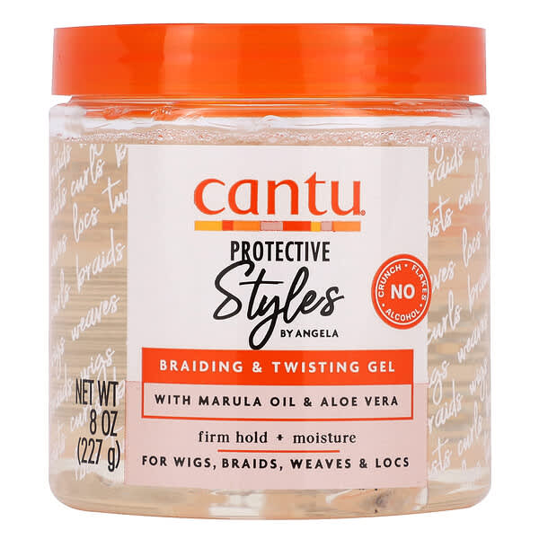 Cantu, Protective Styles by Angela, Braiding &amp; Twisting Gel, 8 oz (227 g)